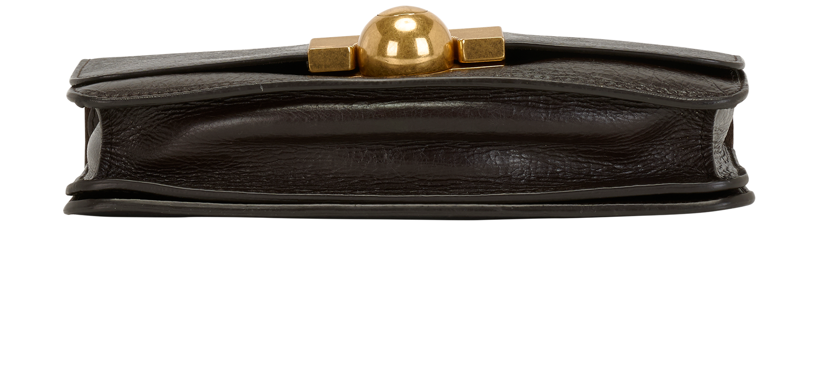 Classic Mini Flap, &pound;395, Handbags, Brown, Leather, Top view